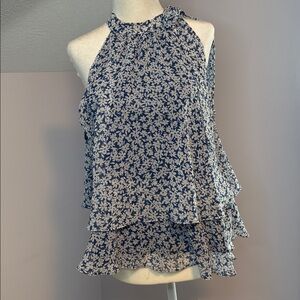 Cece Tiered bow tie halter top